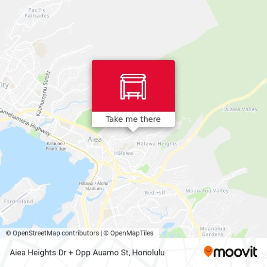Aiea Heights Dr + Opp Auamo St map