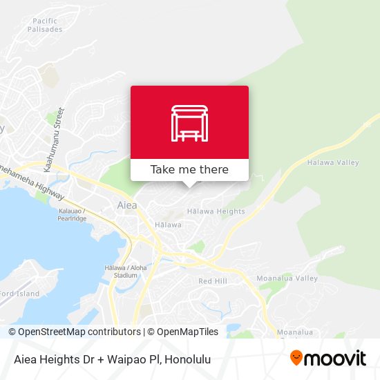 Aiea Heights Dr + Waipao Pl map