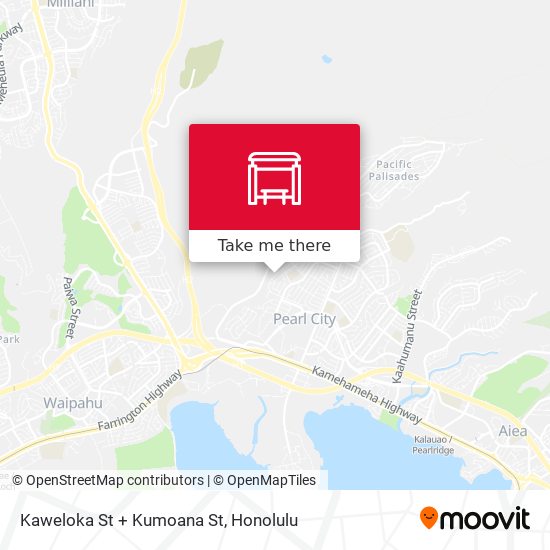 Kaweloka St + Kumoana St map