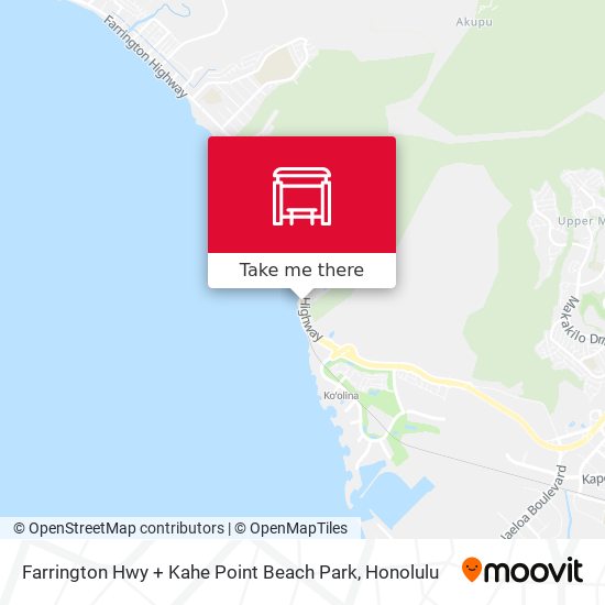 Mapa de Farrington Hwy + Kahe Point Beach Park