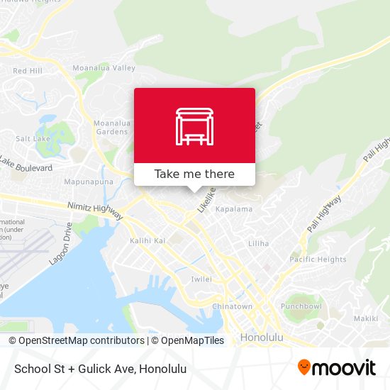 School St + Gulick Ave map