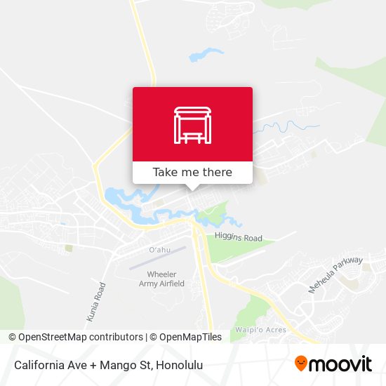 California Ave + Mango St map