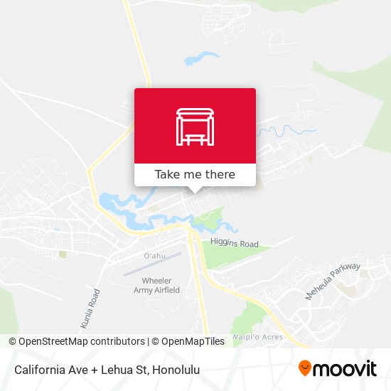 California Ave + Lehua St map