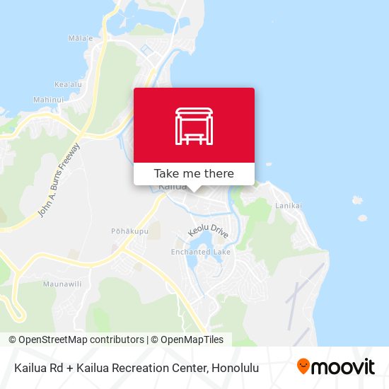 Kailua Rd + Kailua Recreation Center map
