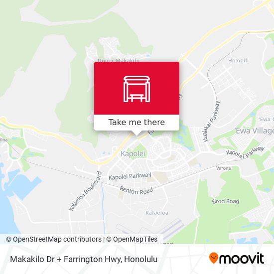 Makakilo Dr + Farrington Hwy map