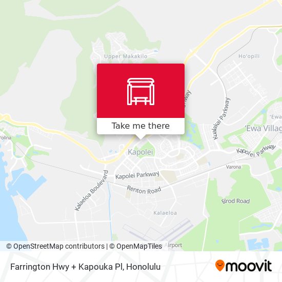 Farrington Hwy + Kapouka Pl map