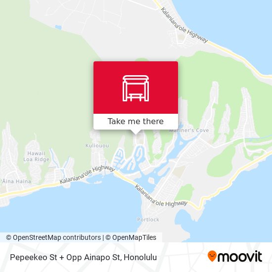 Mapa de Pepeekeo St + Opp Ainapo St