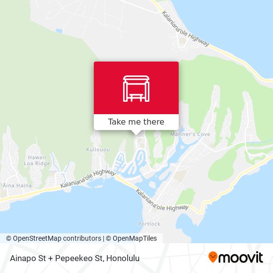 Mapa de Ainapo St + Pepeekeo St