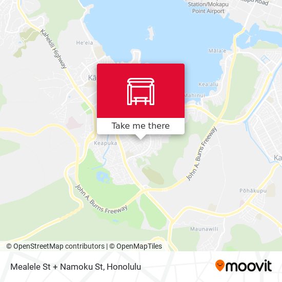 Mapa de Mealele St + Namoku St