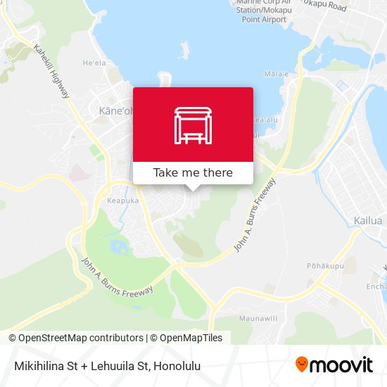 Mapa de Mikihilina St + Lehuuila St