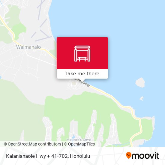 Kalanianaole Hwy + 41-702 map