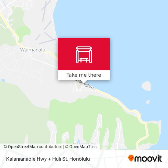 Mapa de Kalanianaole Hwy + Huli St