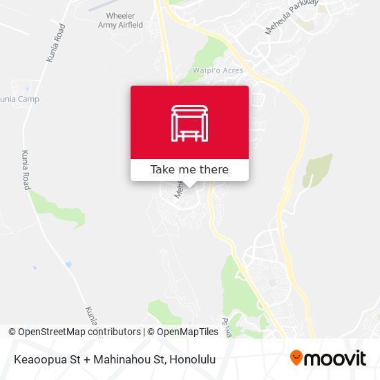 Keaoopua St + Mahinahou St map