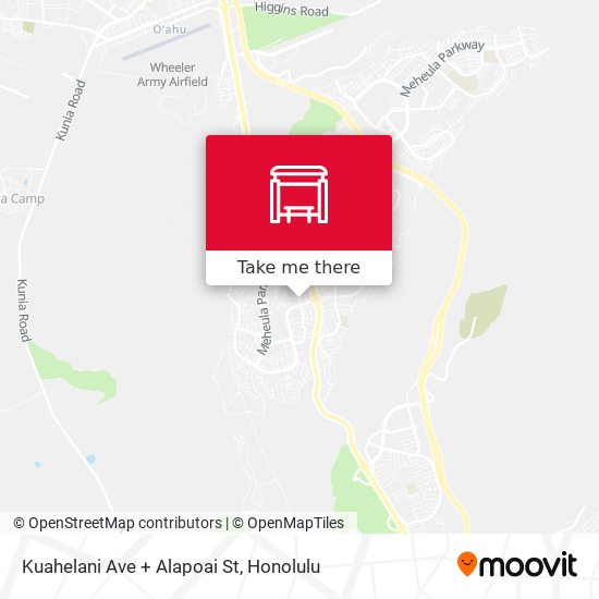 Kuahelani Ave + Alapoai St map