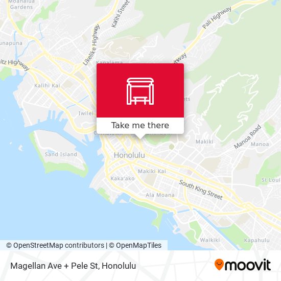 Magellan Ave + Pele St map