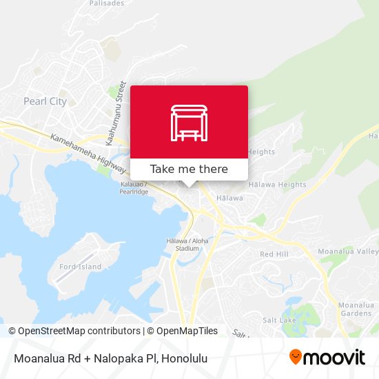 Mapa de Moanalua Rd + Nalopaka Pl