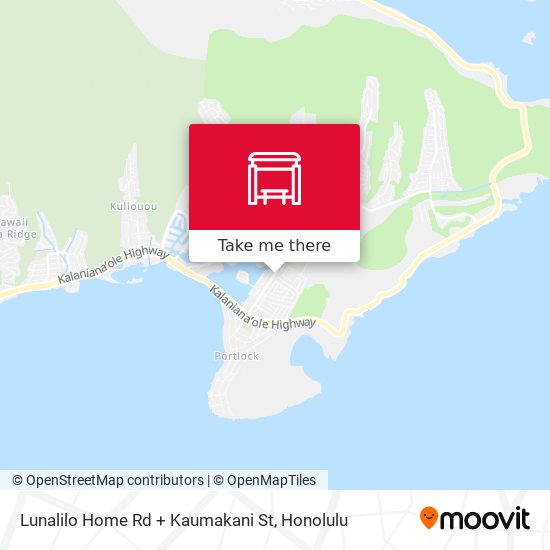 Lunalilo Home Rd + Kaumakani St map