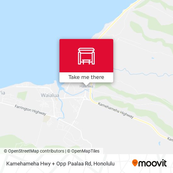 Mapa de Kamehameha Hwy + Opp Paalaa Rd
