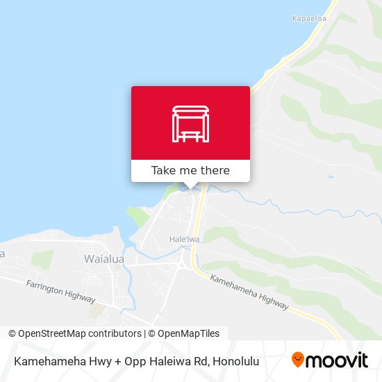 Kamehameha Hwy + Opp Haleiwa Rd map