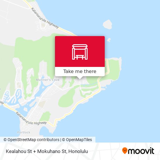 Kealahou St + Mokuhano St map