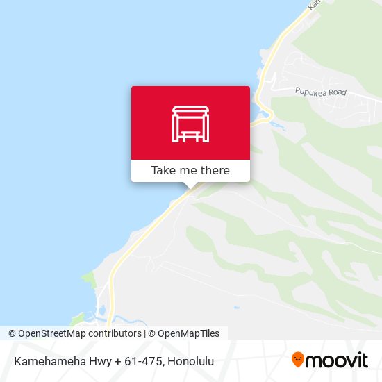 Kamehameha Hwy + 61-475 map