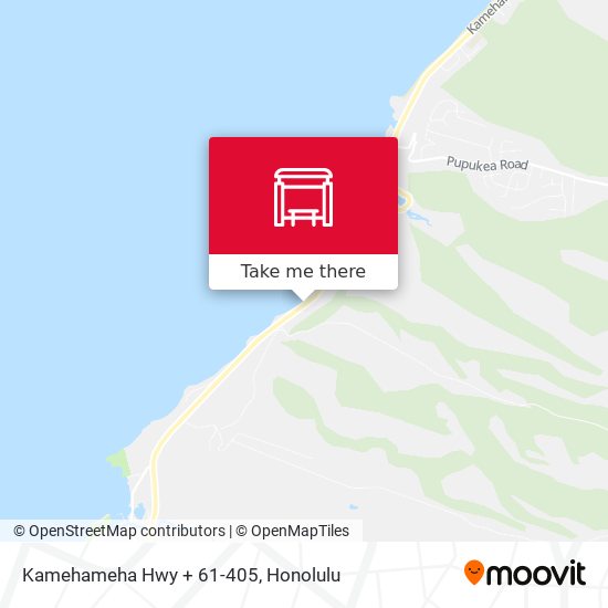 Kamehameha Hwy + 61-405 map
