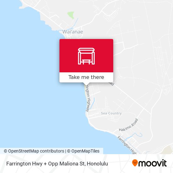 Farrington Hwy + Opp Maliona St map