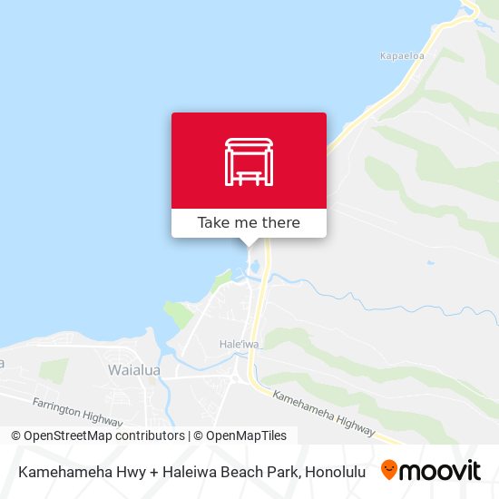 Mapa de Kamehameha Hwy + Haleiwa Beach Park