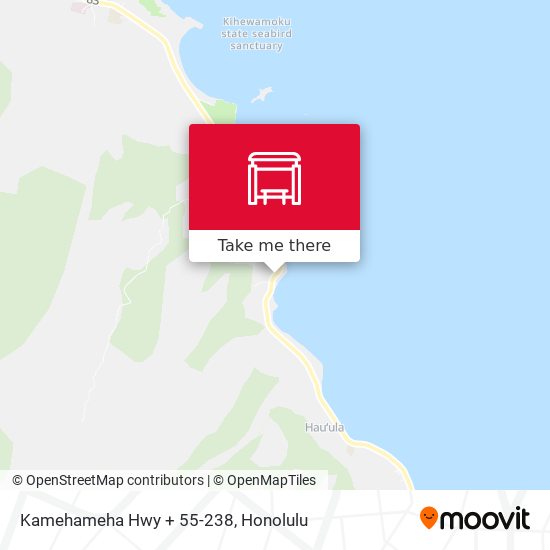Mapa de Kamehameha Hwy + 55-238