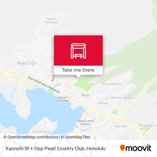 Kaonohi St + Opp Pearl Country Club map