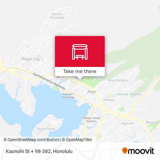 Mapa de Kaonohi St + 98-382