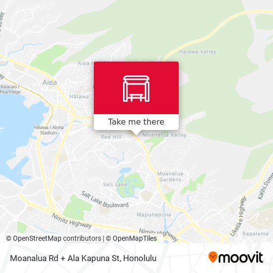 Moanalua Rd + Ala Kapuna St map