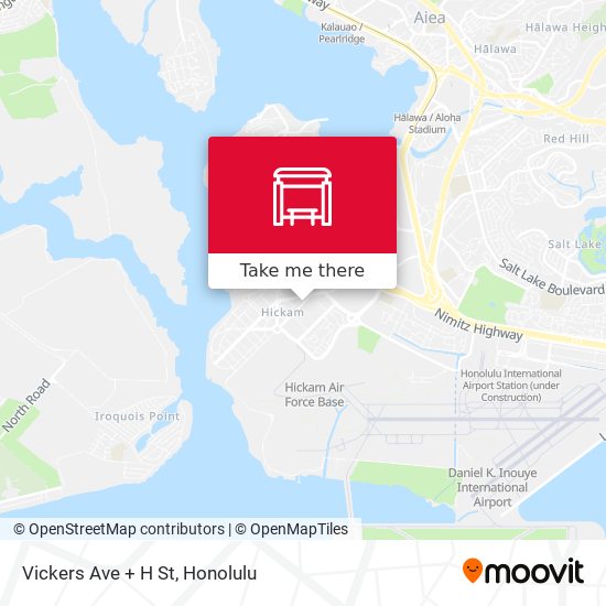 Vickers Ave + H St map