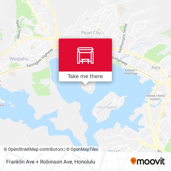 Franklin Ave + Robinson Ave map