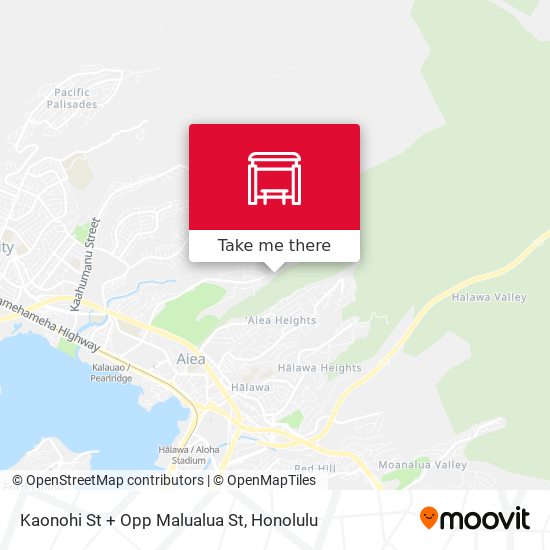 Kaonohi St + Opp Malualua St map