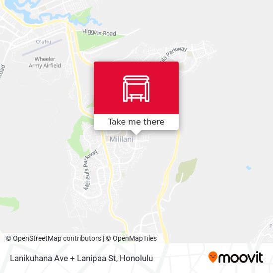 Lanikuhana Ave + Lanipaa St map