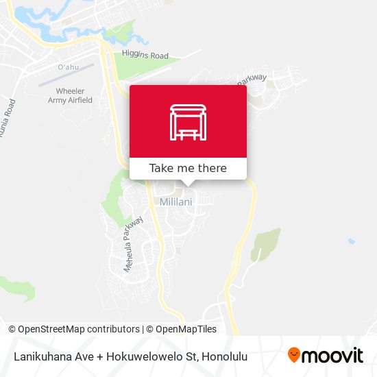 Lanikuhana Ave + Hokuwelowelo St map