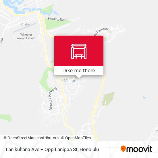 Mapa de Lanikuhana Ave + Opp Lanipaa St