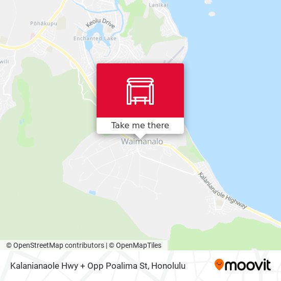 Kalanianaole Hwy + Opp Poalima St map