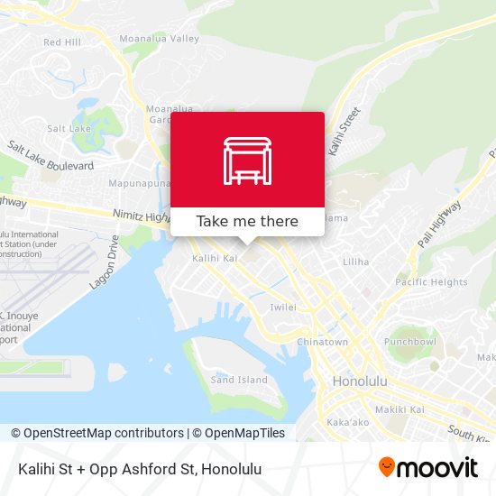 Mapa de Kalihi St + Opp Ashford St