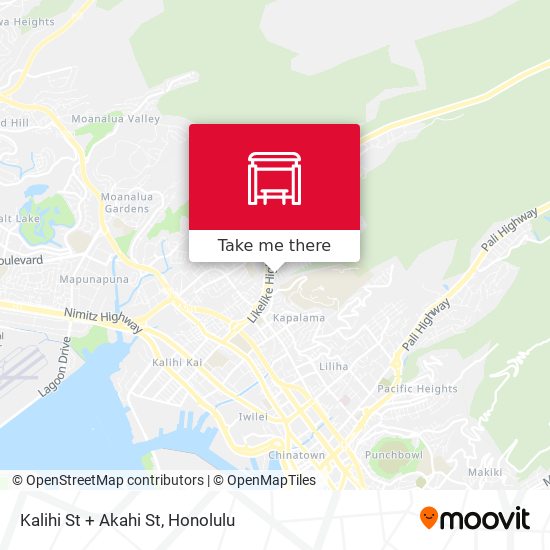 Mapa de Kalihi St + Akahi St