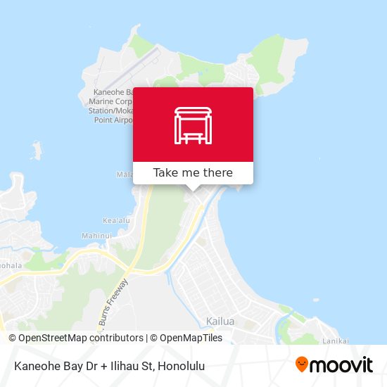 Kaneohe Bay Dr + Ilihau St map