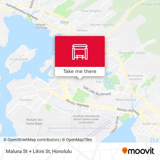Mapa de Maluna St + Likini St