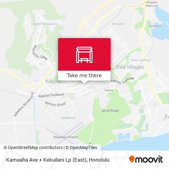 Kamaaha Ave + Kekuilani Lp (East) map