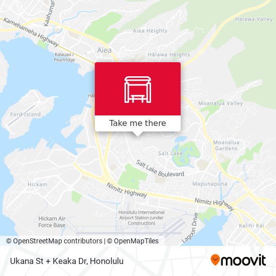 Ukana St + Keaka Dr map