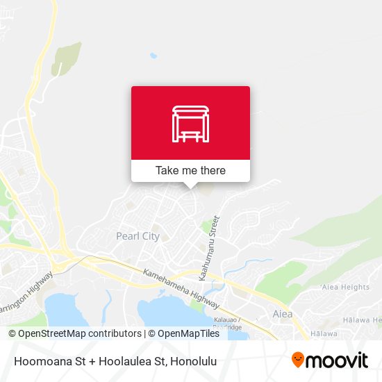 Hoomoana St + Hoolaulea St map