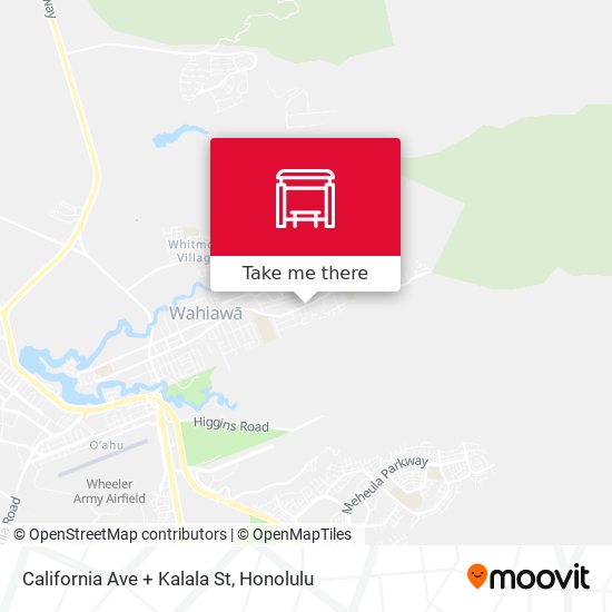 California Ave + Kalala St map