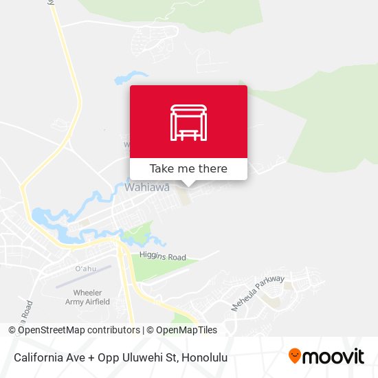 California Ave + Opp Uluwehi St map