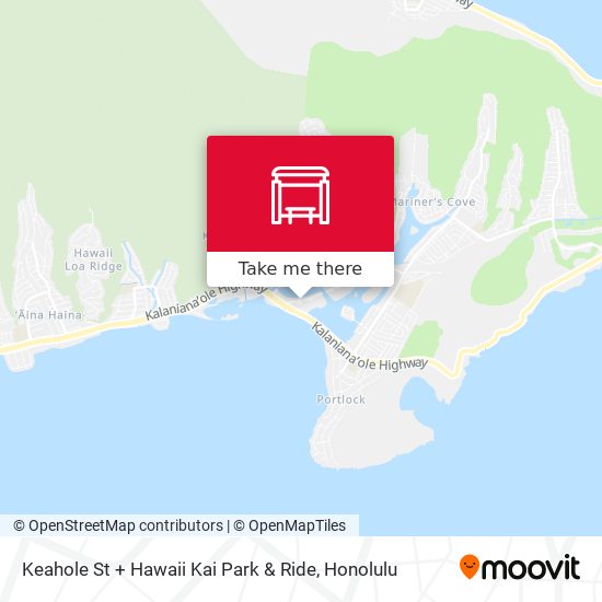 Mapa de Keahole St + Hawaii Kai Park & Ride