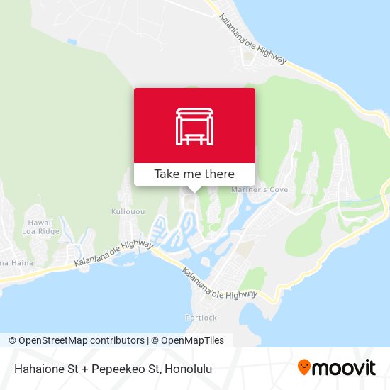 Mapa de Hahaione St + Pepeekeo St
